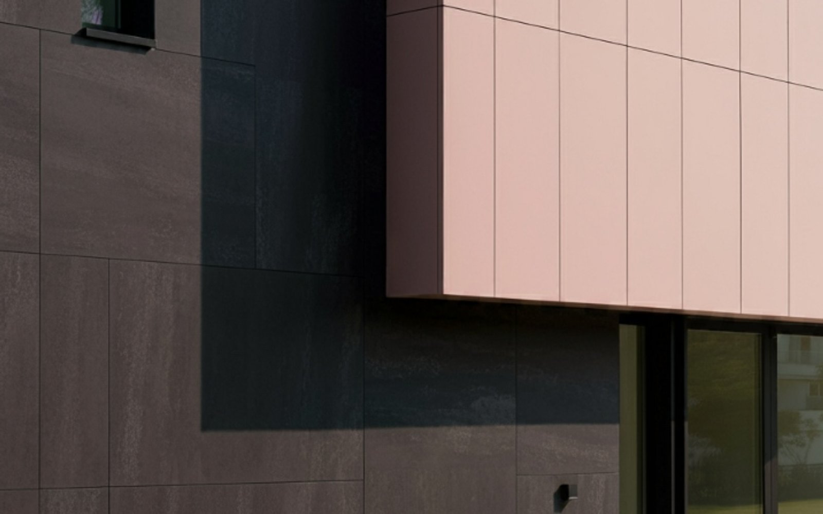 Stone Pink Commercial Facade