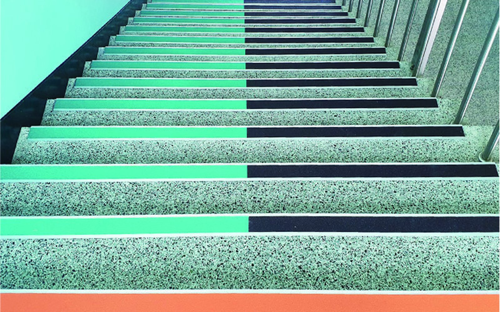 Government Building Steps — Non-Slip Ceramic Profiles