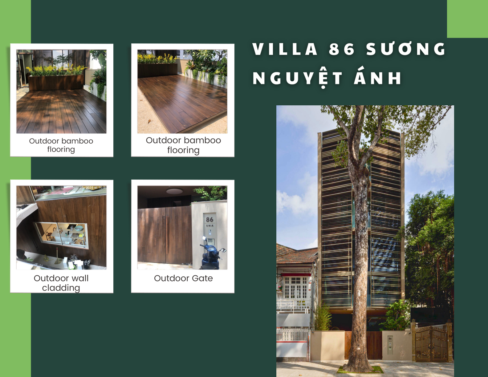 Hiyo Bamboo Cladding And Gate Installations