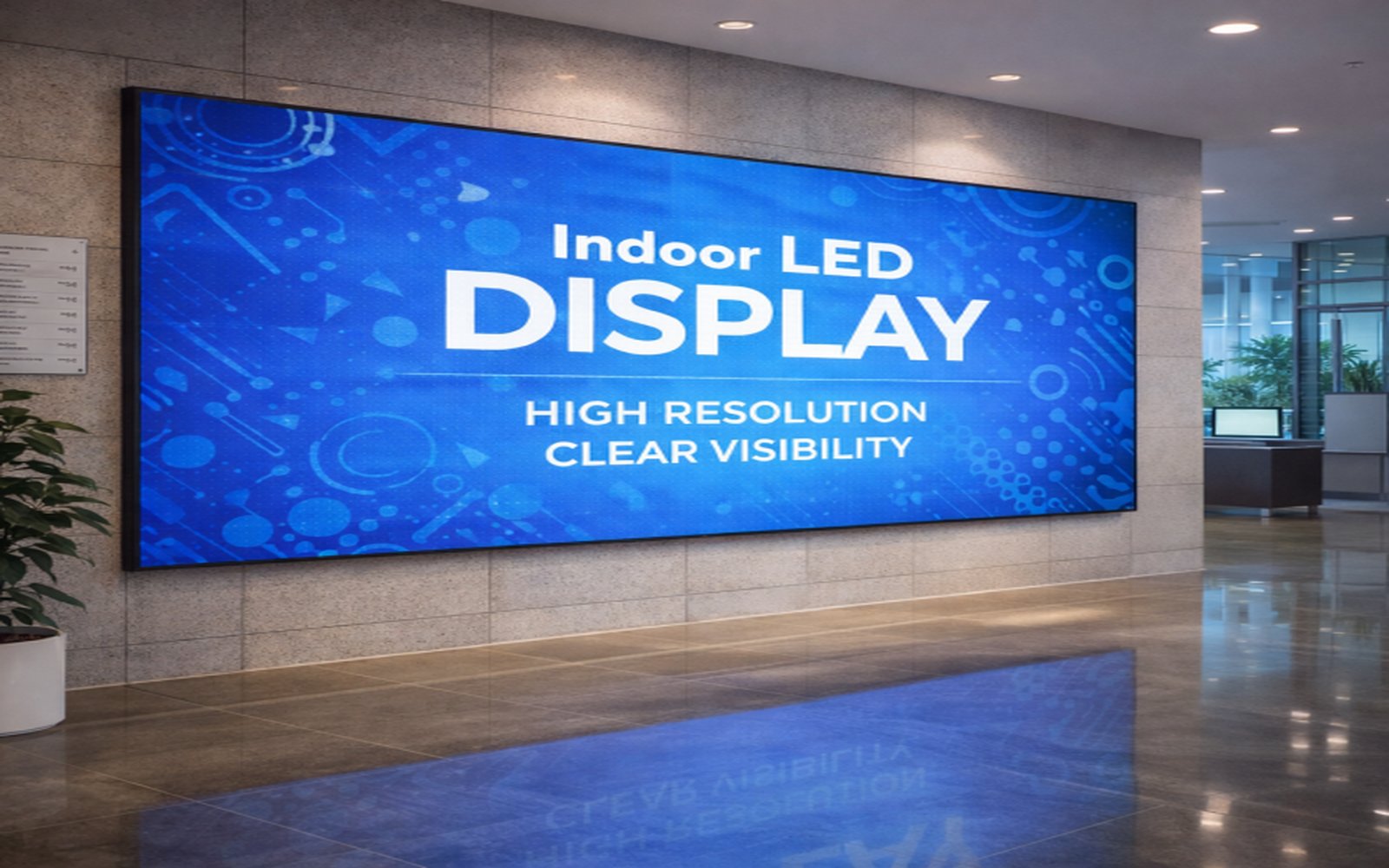Corporate Lobby — Ultra-Fine Pitch LED Screen