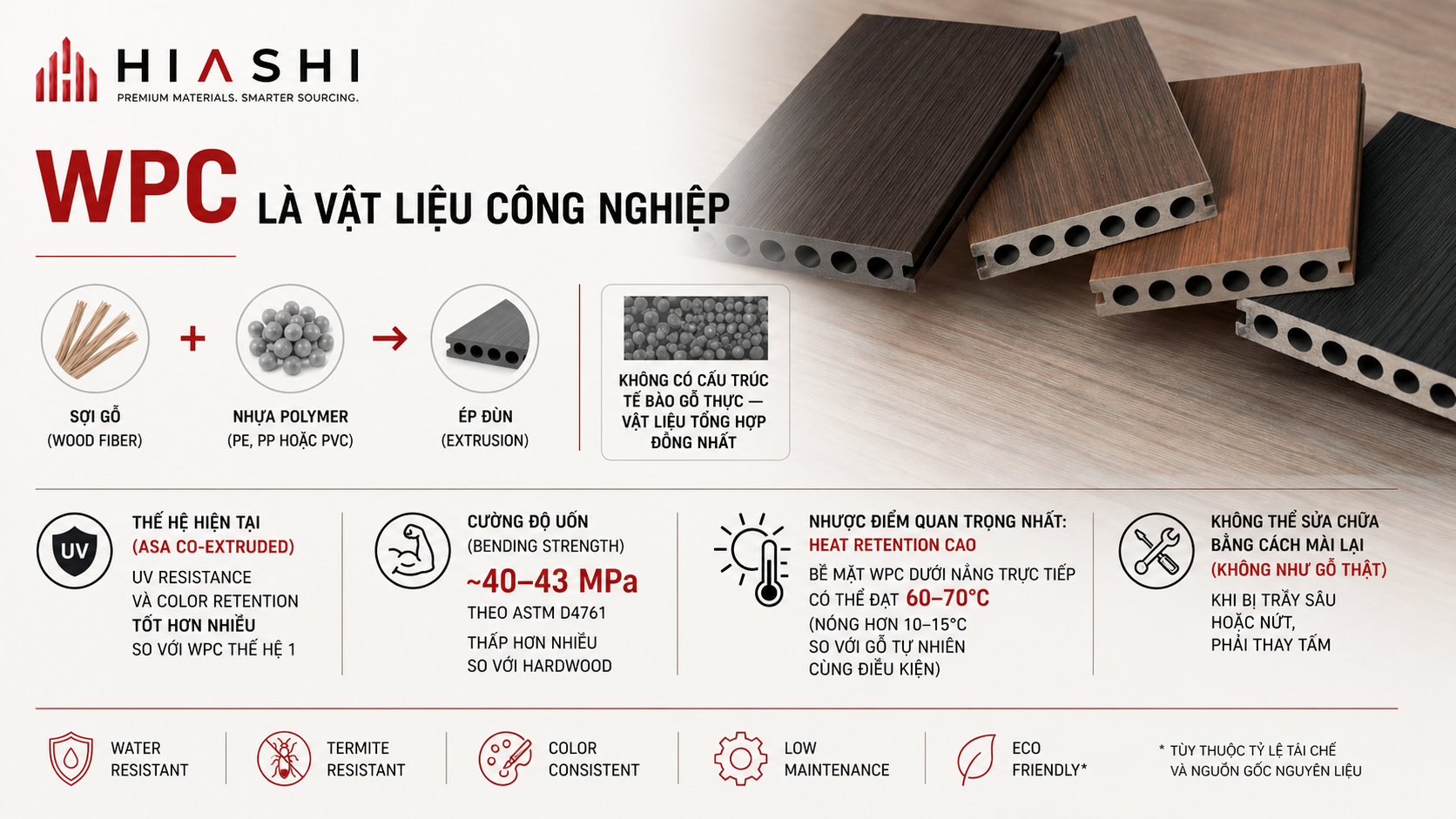 WPC composite outdoor decking